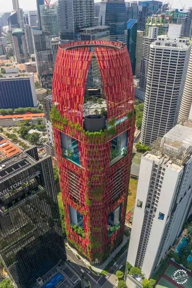 新加坡的生態(tài)建筑專業(yè)戶，又建了一個(gè)長滿綠植的酒店第5張圖片